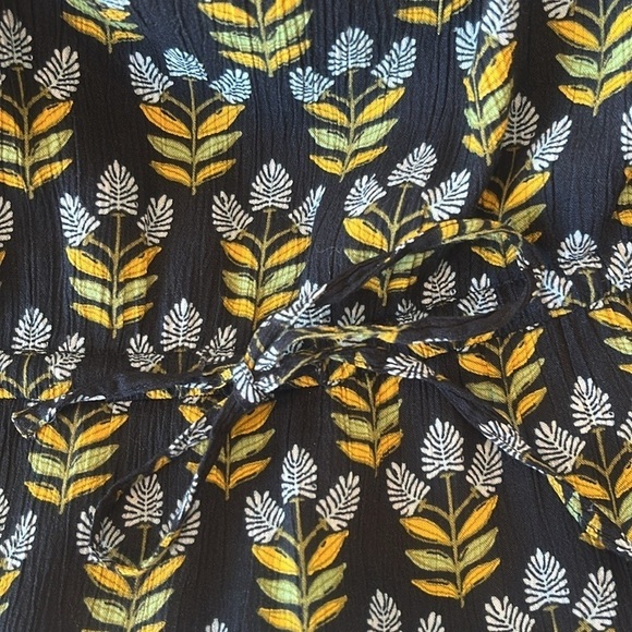 Style & Co Floral Print Gauze Tiered Maxi Dress Blue Size Medium Boho maxi dress - Picture 7 of 14